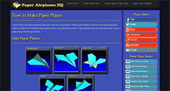 Desktop Screenshot of paperairplaneshq.com